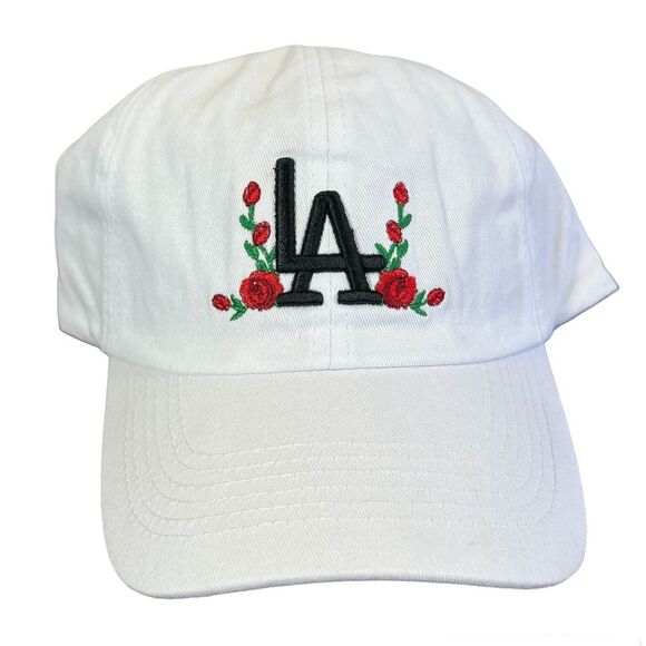 LA white rose Baseball cap with adjustable Streetwear South Central City  Angels - Picture 10 of 11